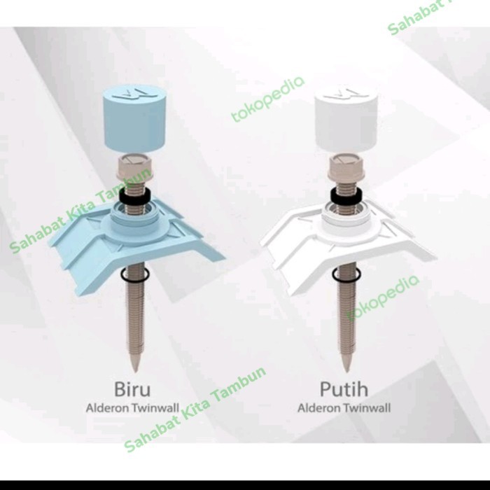 SKRUP ALDERON WEATHER SEAL ASLI / SEKRUP ALDERON BAUT ALDERON TWINLL - Putih