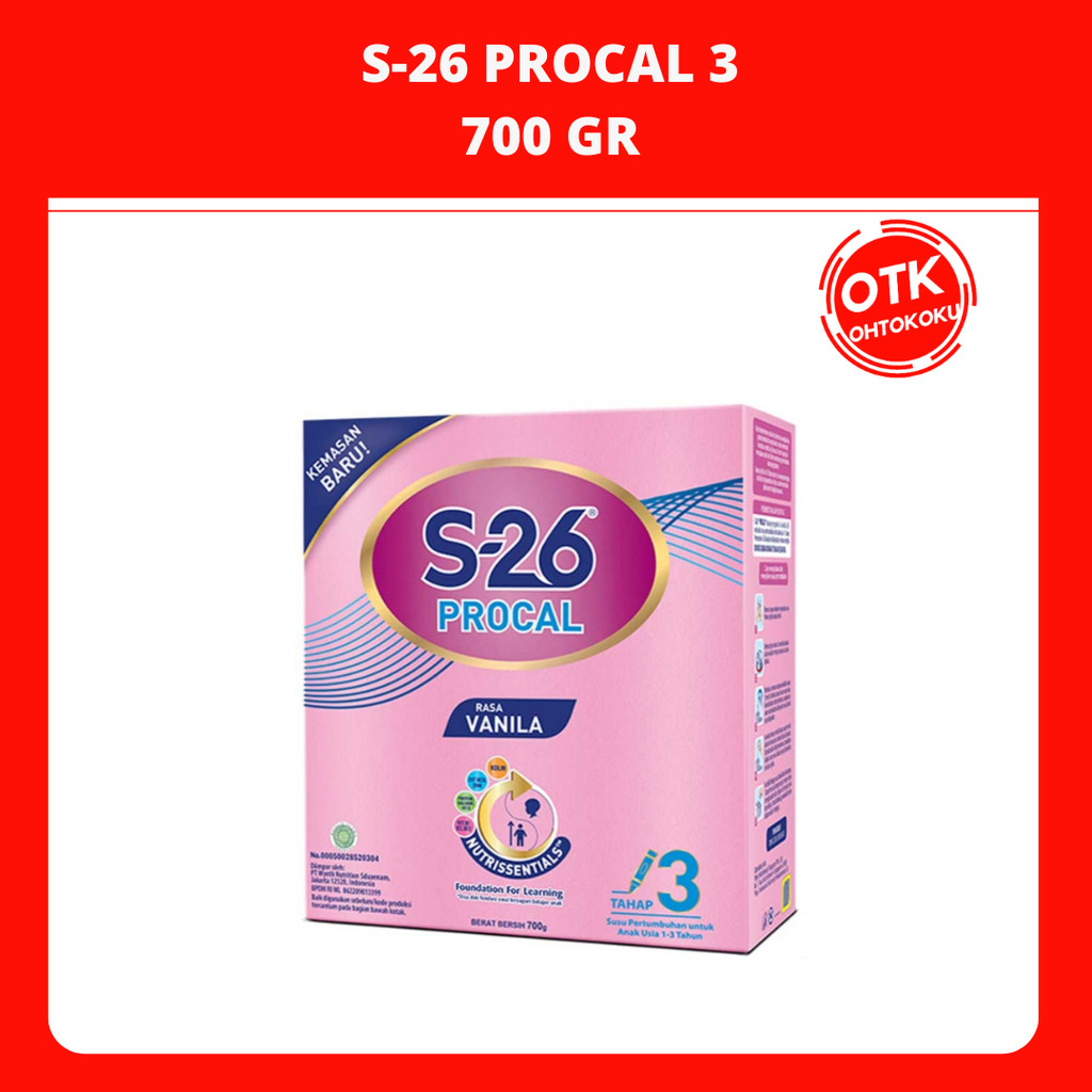 

S-26 Procal Tahap 3 Susu Pertumbuhan Usia 1-3 Tahun 700 gr