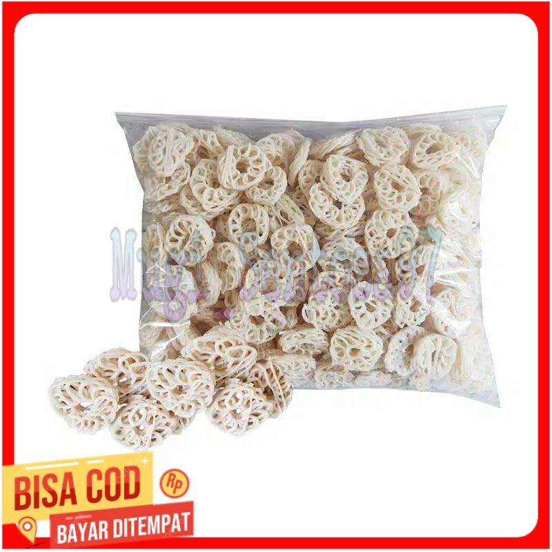 

1kg- KERUPUK MENTAH mawar mini keriting