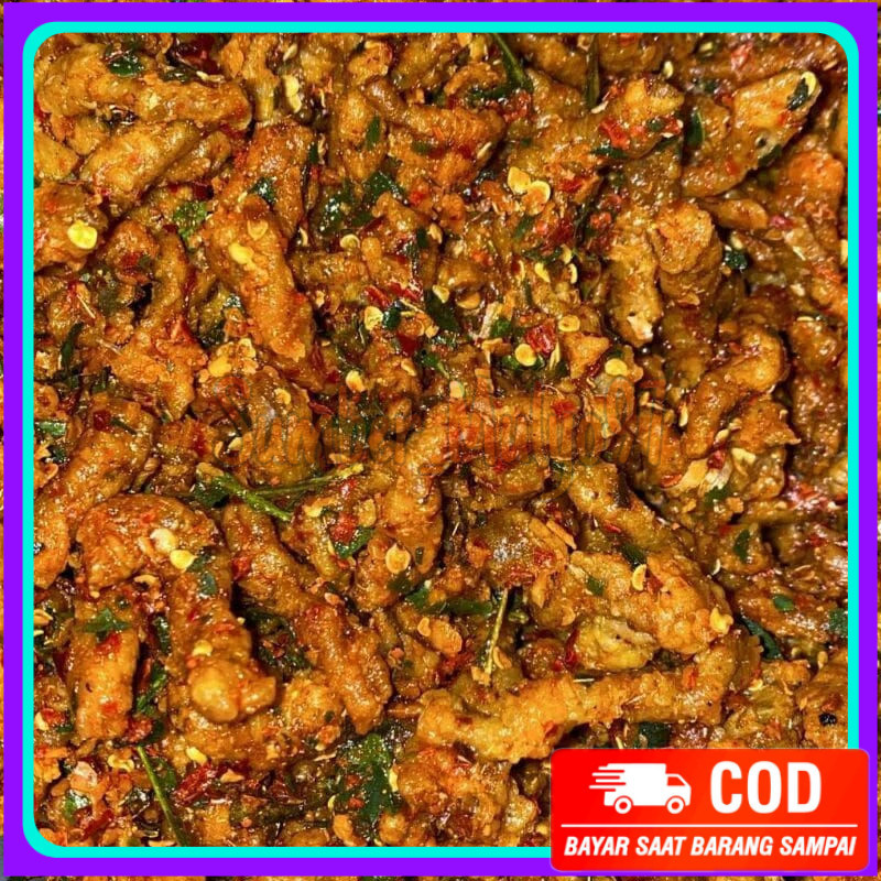 

1kg keripik usus ayam pedas daun jeruk