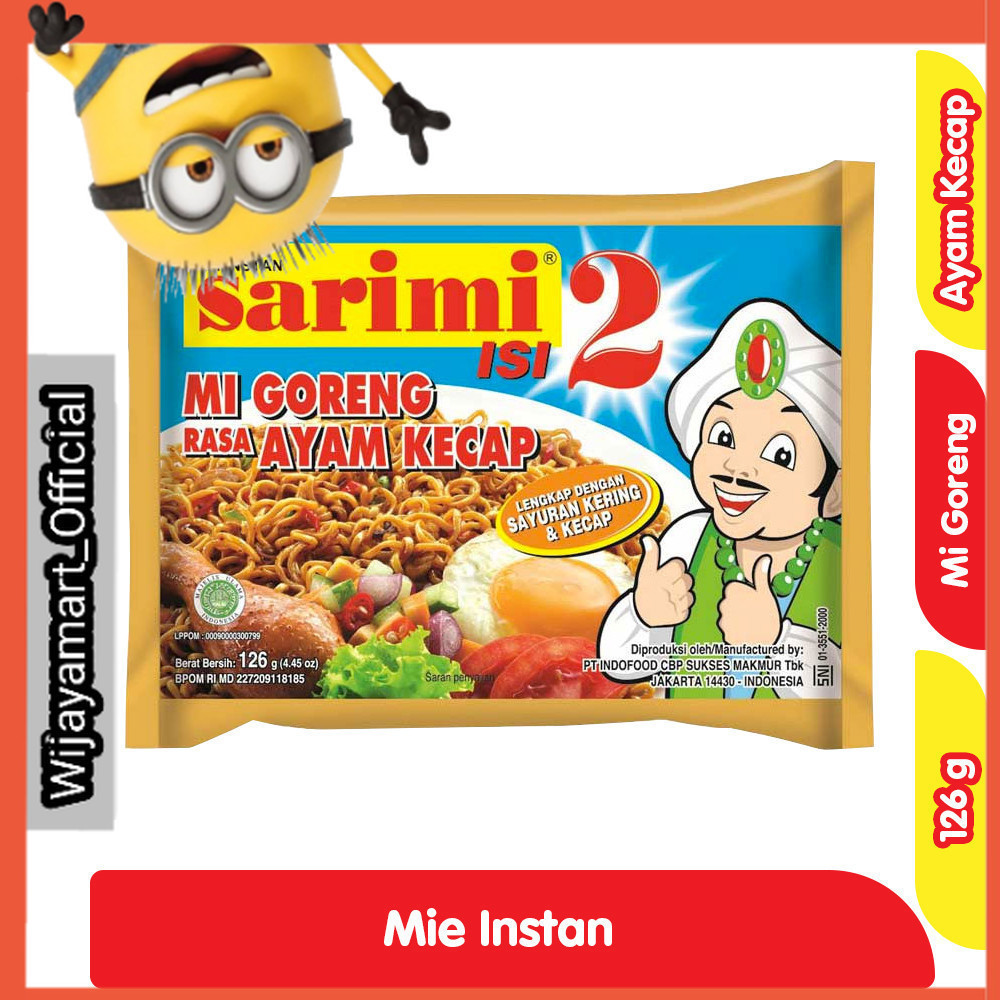 

Sarimi Isi 2 Mi Instan Goreng Ayam Kecap 126 g