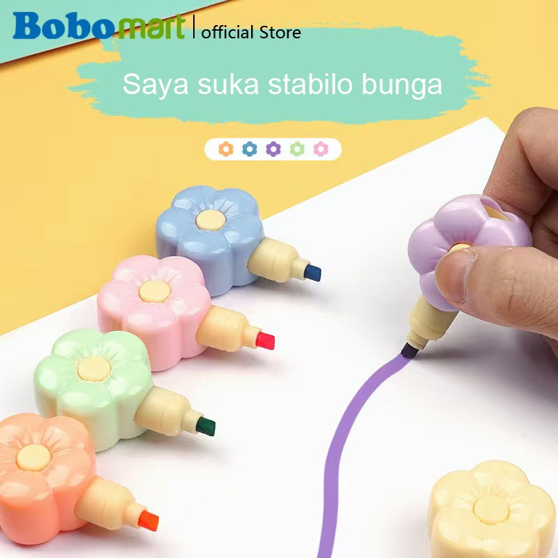 

BOBOMART 1 SET 6 PCS H-1168 HIGHLIGHTER KARAKTER LUCU STABILO SEKOLAH ANAK MURAH