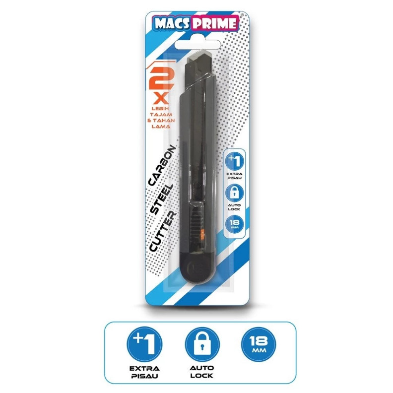 

Macs Cutter Prime 18mm Kater Pemotong Carbon Steel Cutter Murah