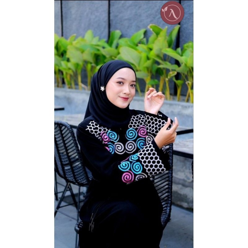Abaya Prilly Gamis Jubah Hitam Arab Turki Turky Maroko Mesir Saudi Madinah Dubai India Murah