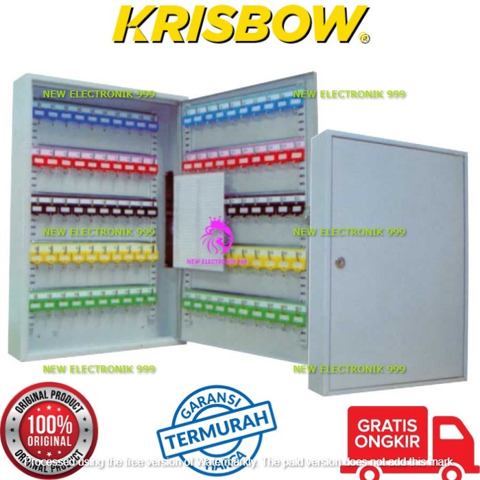 

Krisbow Kotak Kunci 100 Gantungan KEY CABINET 100KEYS KW2001092 - MODEL 1