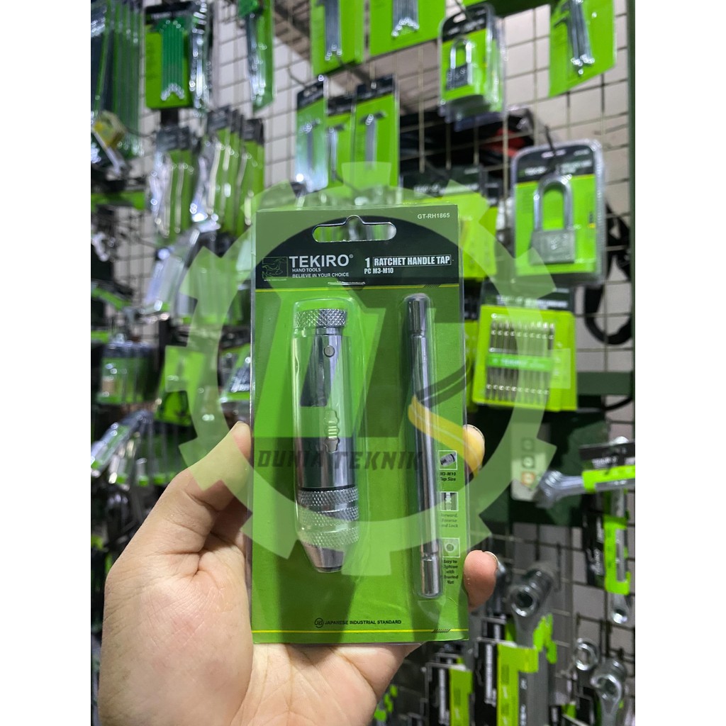 TEKIRO handle tap RATCHET M3-M10 gagang tap ratchet M3-10 stang ratchet hand tap ORIGINAL