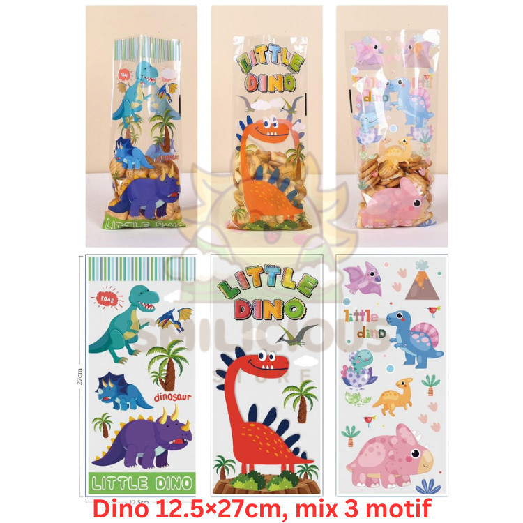 

Plastik Kado Hampers 13x27cm Motif Dinosaurus Hadiah Bingkisan Snack Ulang Tahun Karakter Lucu Plastik Snack Ultah Anak Cowok Cewek Ulang Tahun Plastik Biskuit Permen