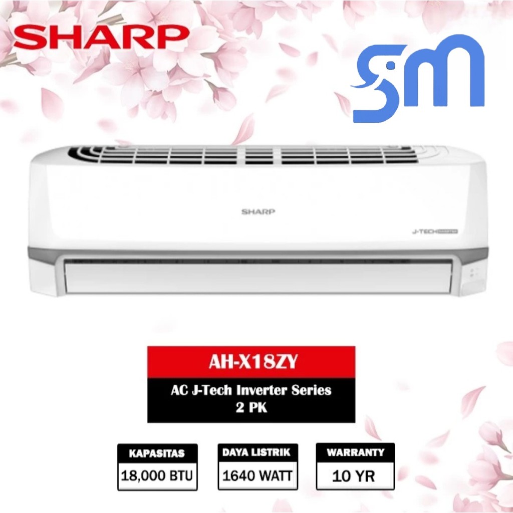 AC Sharp 2 Pk AH-X18ZY J-Tech Inverter Series 18ZY
