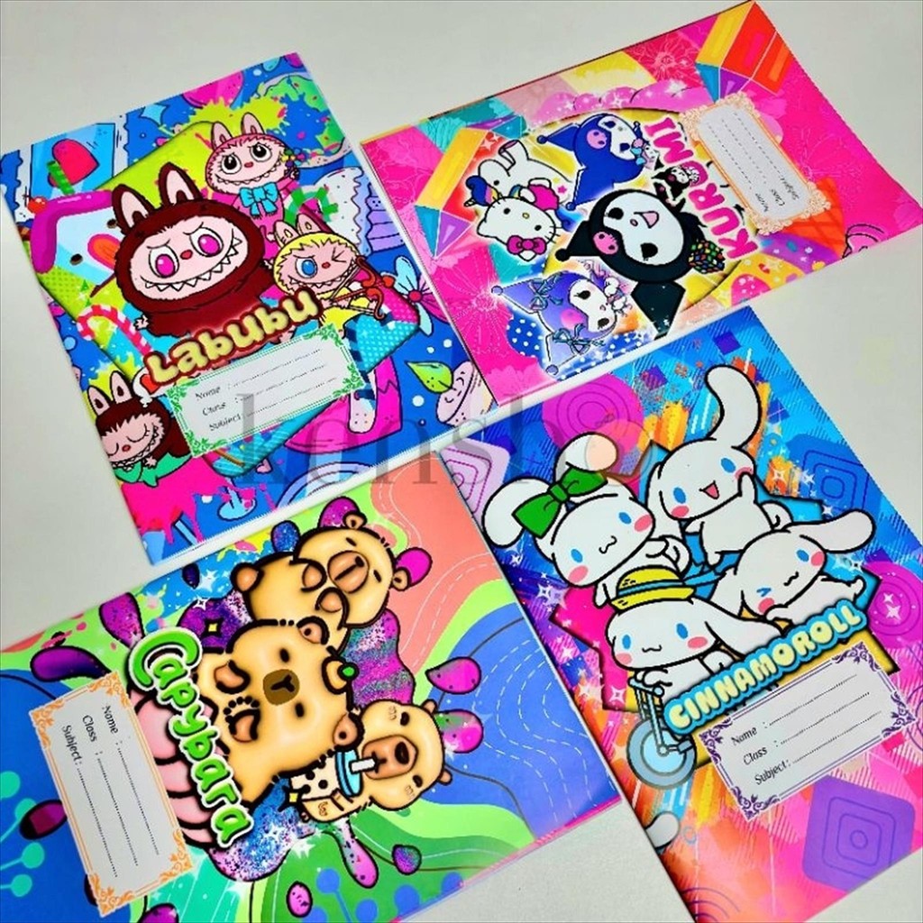 

LUCINE [1Pak] 20 Lembar Sampul Buku Fancy Kwarto Boxy Quarto 70 Gsm Motif Karakter