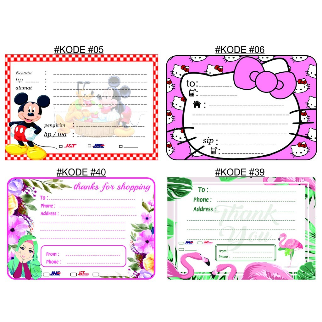 

Cece_shop123 - Kertas pengiriman olshop bahan hvs / kode 5-8