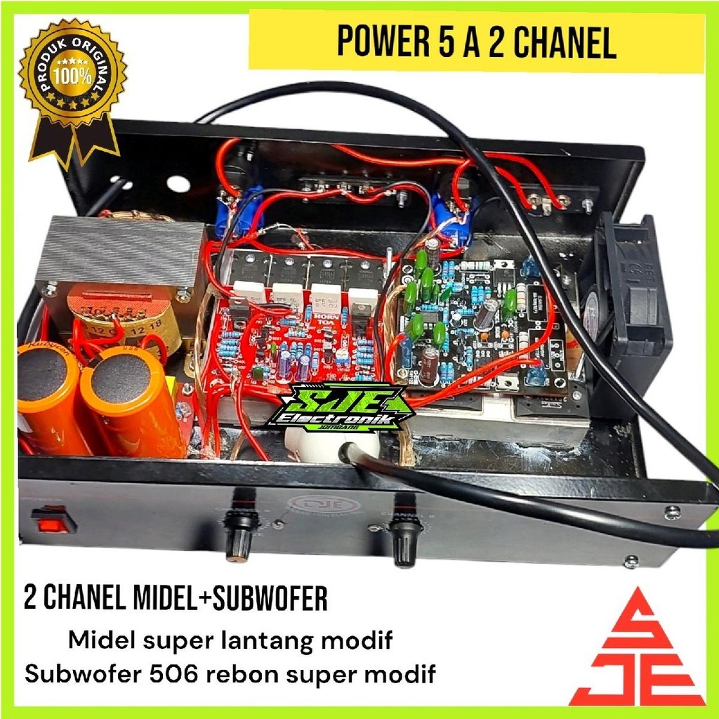 POWER Middel subwofer 2 chanel 5 A Amplifier Subwoofer