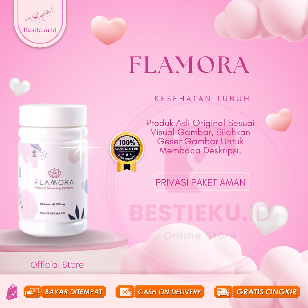 New Bestieku Flamora Fiber | Collagen Drink Pelangsing Badan | Cerahkan Kulit BPOM Busui Friendly