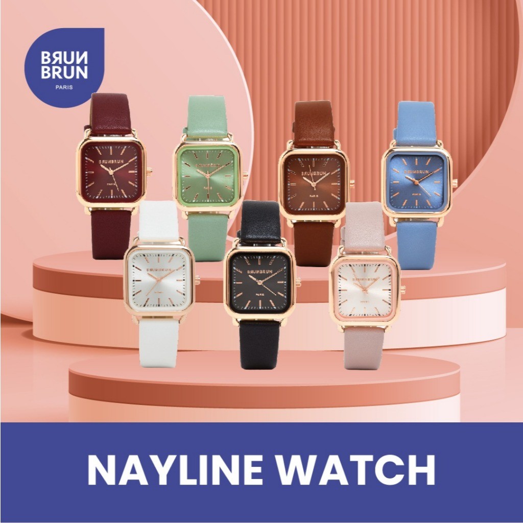 Jam Tangan Wanita Nayline Watch Brunbrun Paris Original Berkualitas