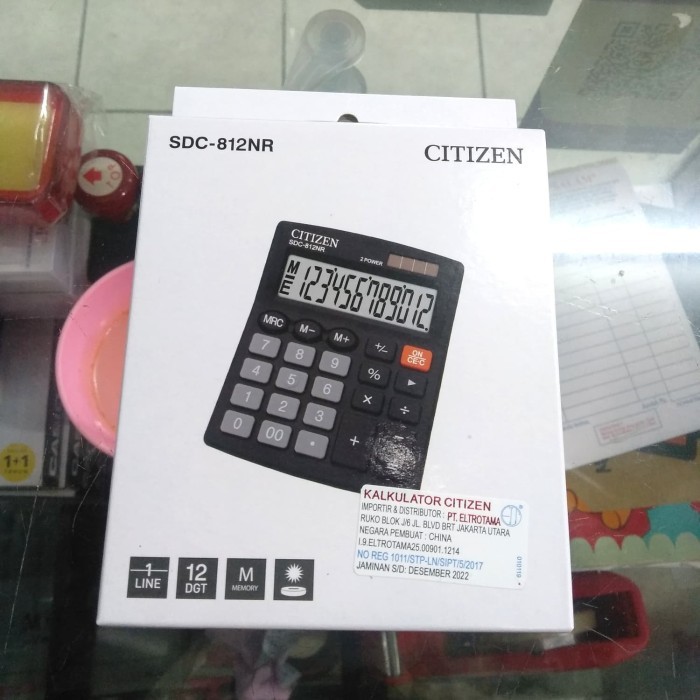 

Kalkulator CITIZEN SDC-812NR 12 digit