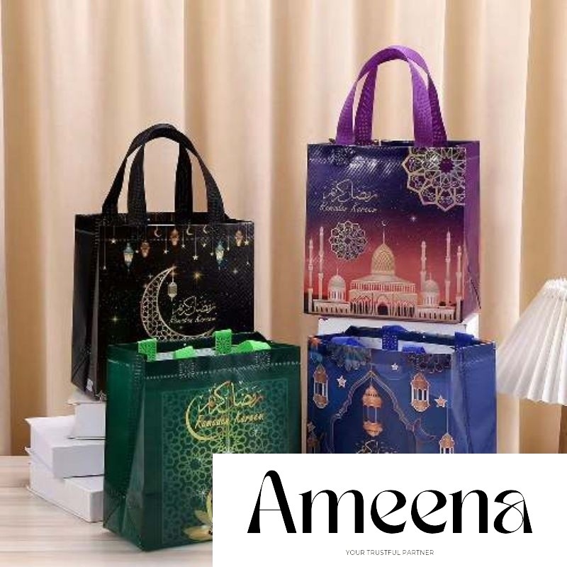 

Tas Lebaran anti air non woven goodiebag Idul Fitri Lebaran Ramadhan laminasi non woven anti air