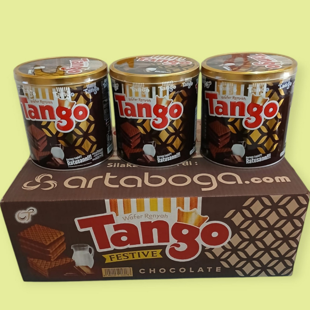 

QH OKHI - IND - Tango Nabati Gizzi Wafello Wafer Vanilla Coklat 1 Dus isi 6 Kaleng @240gr