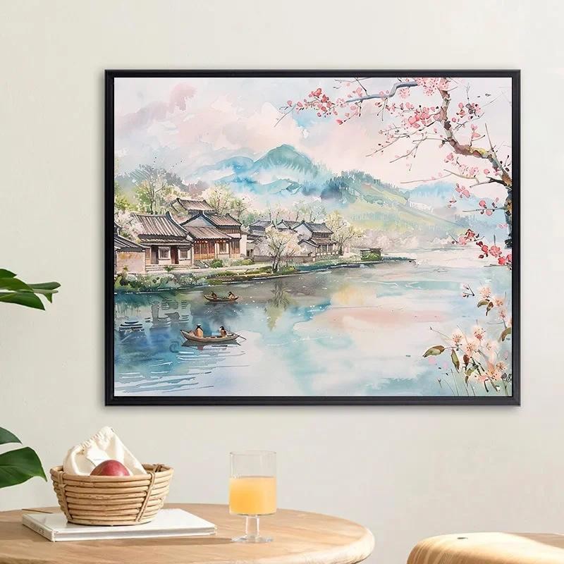 

4858551 Digital oil painting living room decorative painting sofa background wall hanging painting