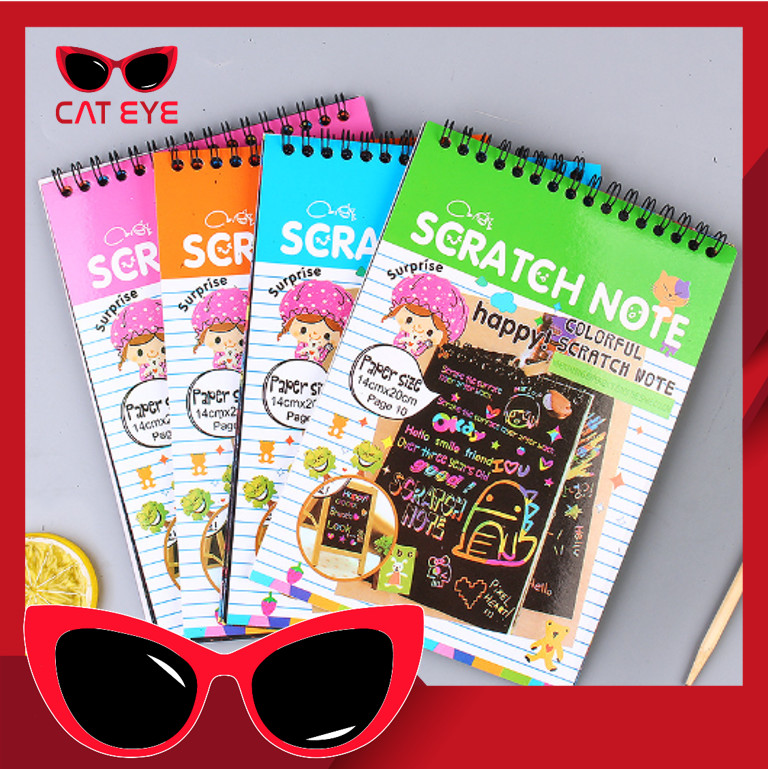 

PROMO - 5817 Scratch Note Mini / Buku Gambar Mini Tulis Gores Ajaib Colourfull / Buku Magic Warna Colourful Scratch Note Kecil