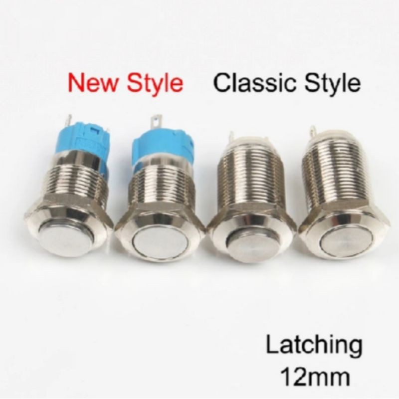 Push On Off Switch Self Locking / Saklar On Off 12MM