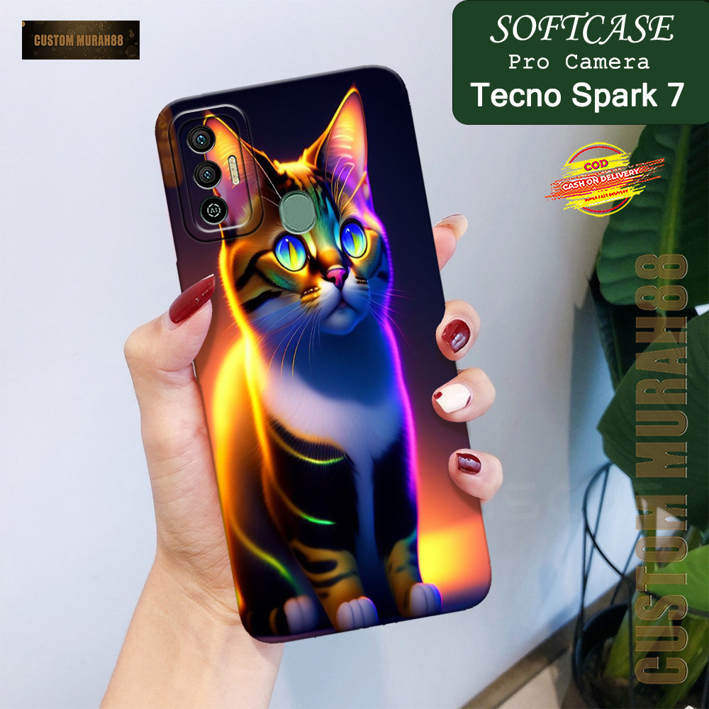 Case Tecno Spark 7 Terbaru - Fashion Case CATS - Casing Hp Tecno Spark 7 - Softcase Pro Camera Tecno