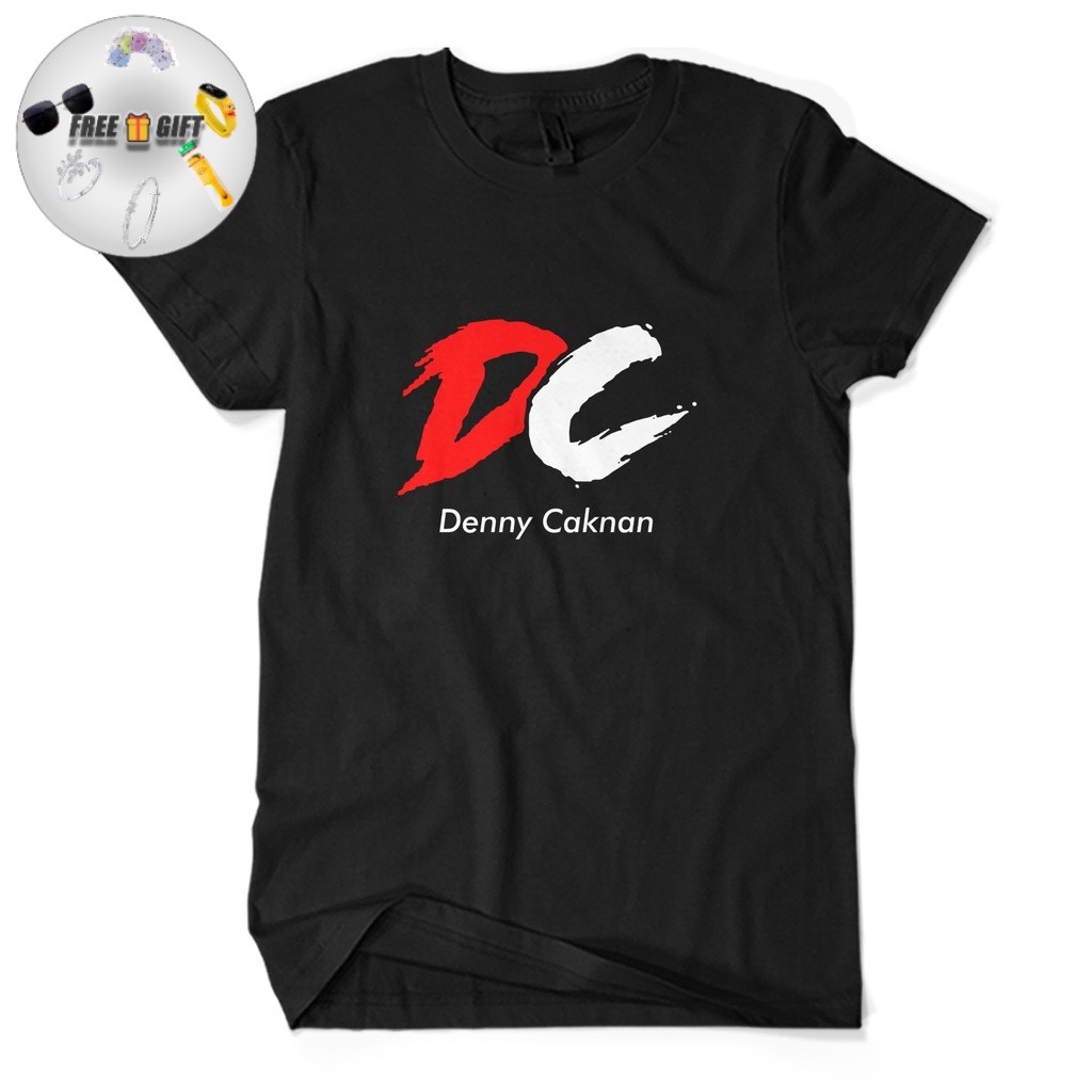 [ FREE GIFT ] Kaos DC DENNY CAKNAN - Hitam - Baju Logo - T Shirt Nyaman - 24s - Unisex - Regular Fit