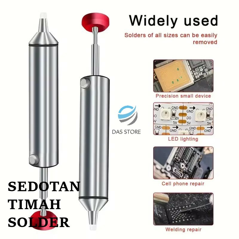 HANDSKiT Sedotan Timah Solder Desoldering Pump Tin Strong Suction - SS-02 ful besi