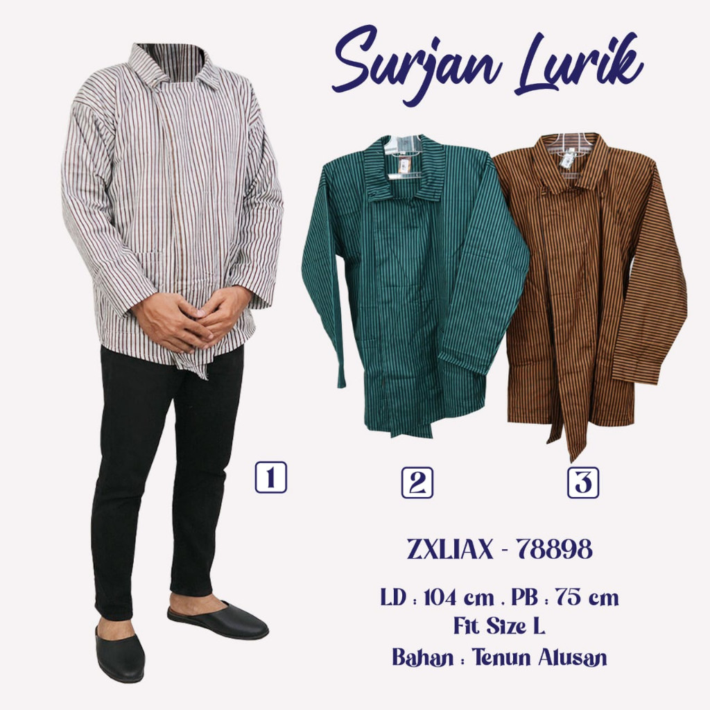 Baju BAJU SURJAN LURIK PRIA DESA SURJAN DESA LURIK PRIA RIA BATIK SOLO