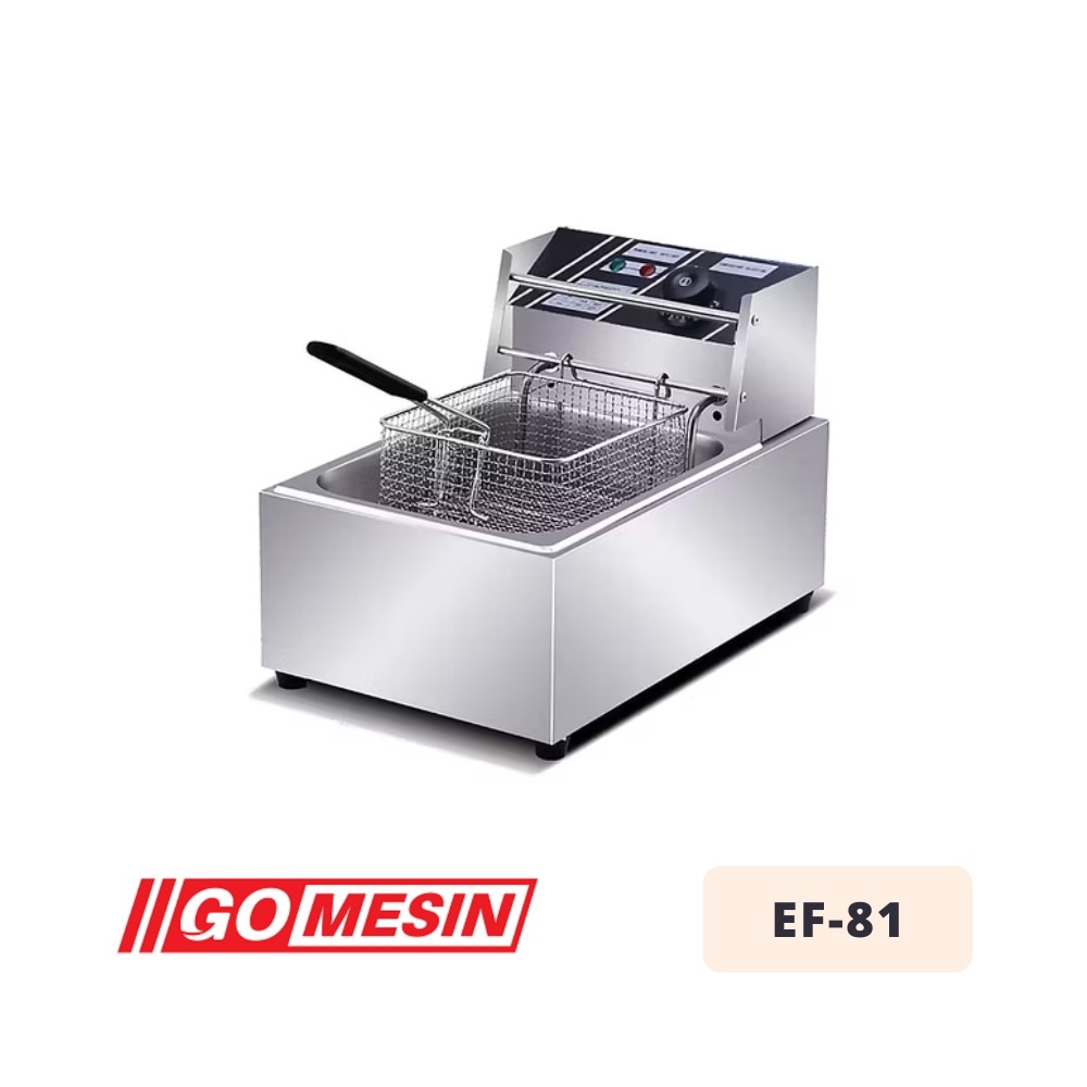 Deep Fryer Listrik Gomesin EF-81 Electric Deep Fryer 1 Tank Garansi Resmi