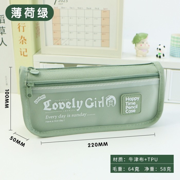 

Tempat pensil karakter terbaru pencil case box pensil viral korea organizer box pencil lovely girl - Hitam