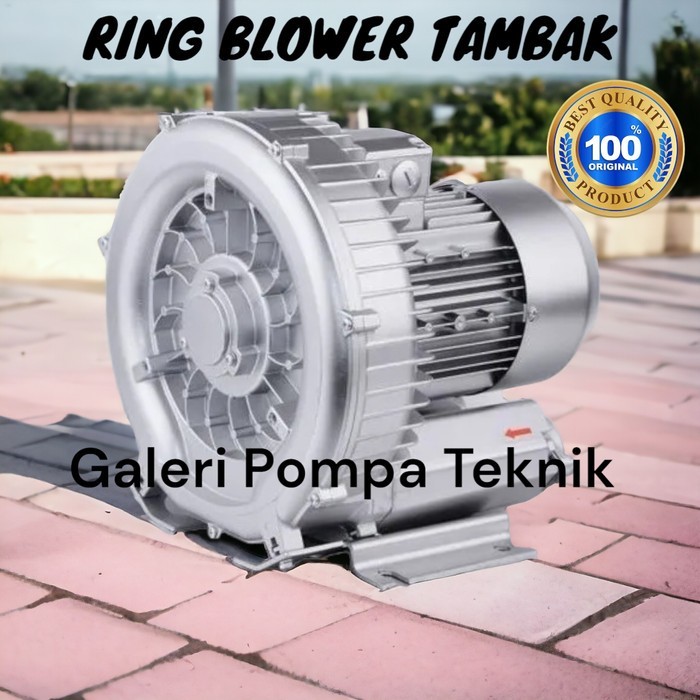 Ring Blower Tambak udang rotor HB-550 1phase Blower Kolam Tambak Ipal