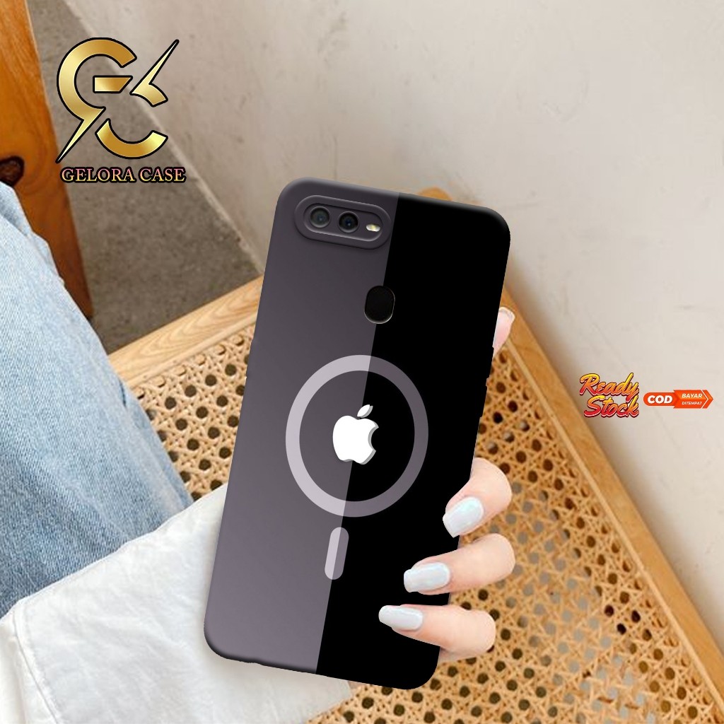 Case Oppo A5s A12 F5 A11K - Softcase Oppo A5S A12 A11K A12 - Motif case Logo - OPPO - Casing Oppo A5