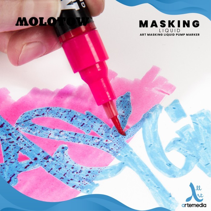 

Molotow Art Masking Fluid Pen Pump Marker Cairan Penutup Gambar - 4 mm