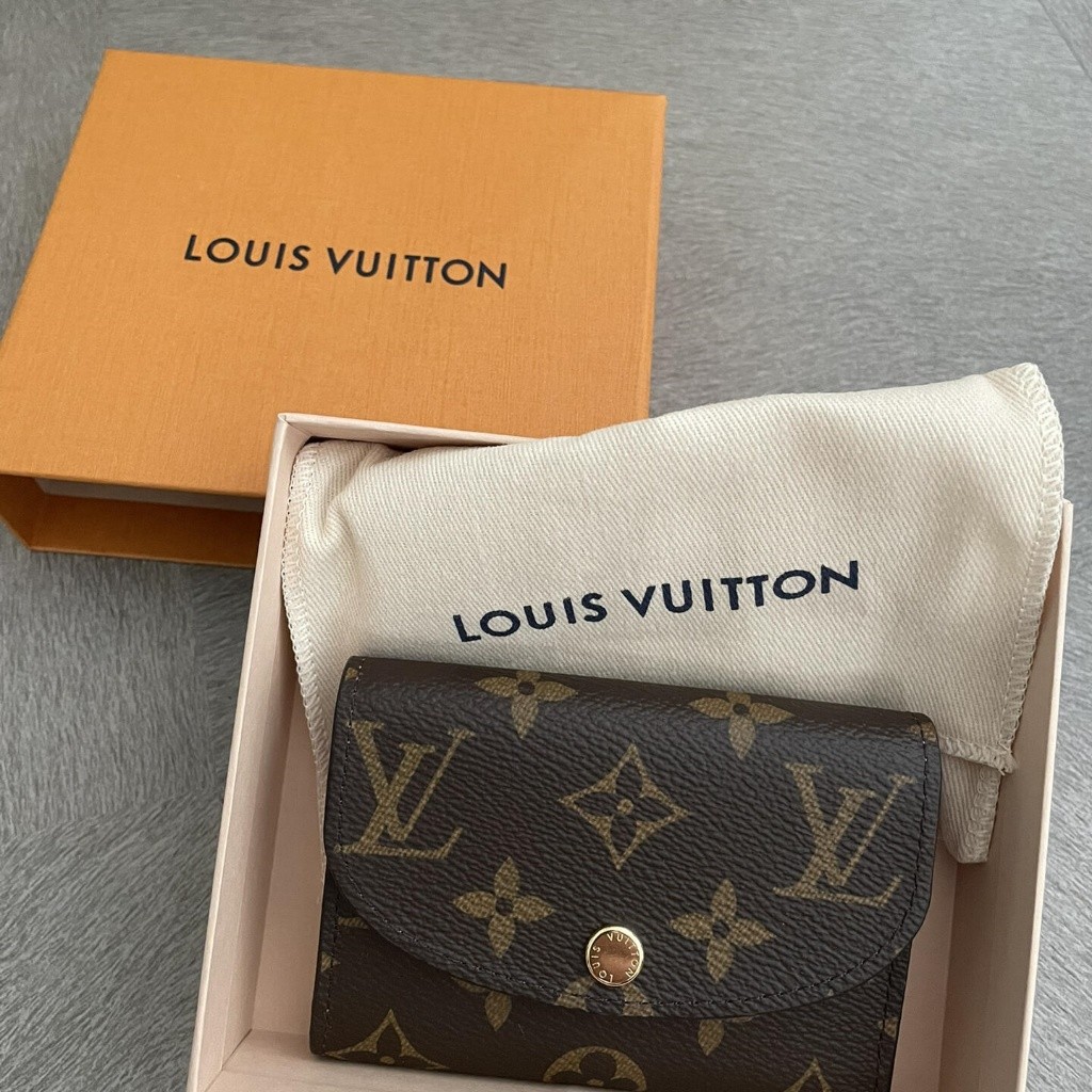 【bekas asli】（ m62361） Dompet Louis Vuitton Victorine/Dompet Koin Merah Muda/Tempat Kartu/Klip Pendek