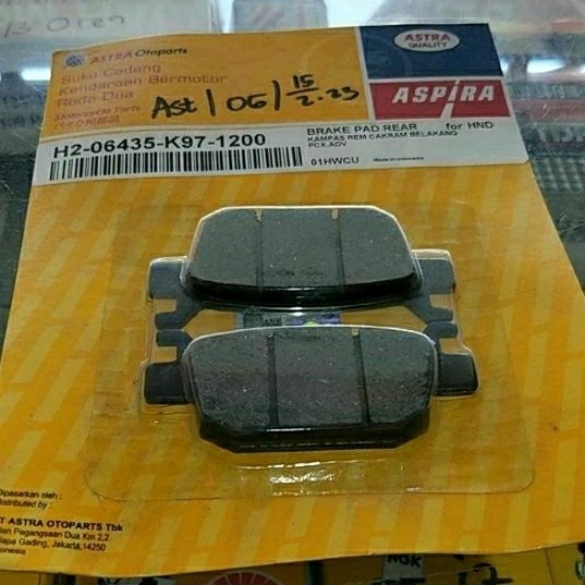 Kampas Rem Cakram Belakang Dispad Belakang Honda PCX ASPIRA