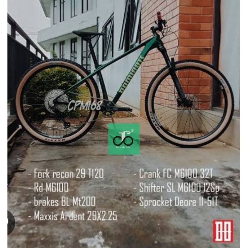 Sepeda MTB 29" Dominate CXC COMP R CARBON TERBARU 12SPEED