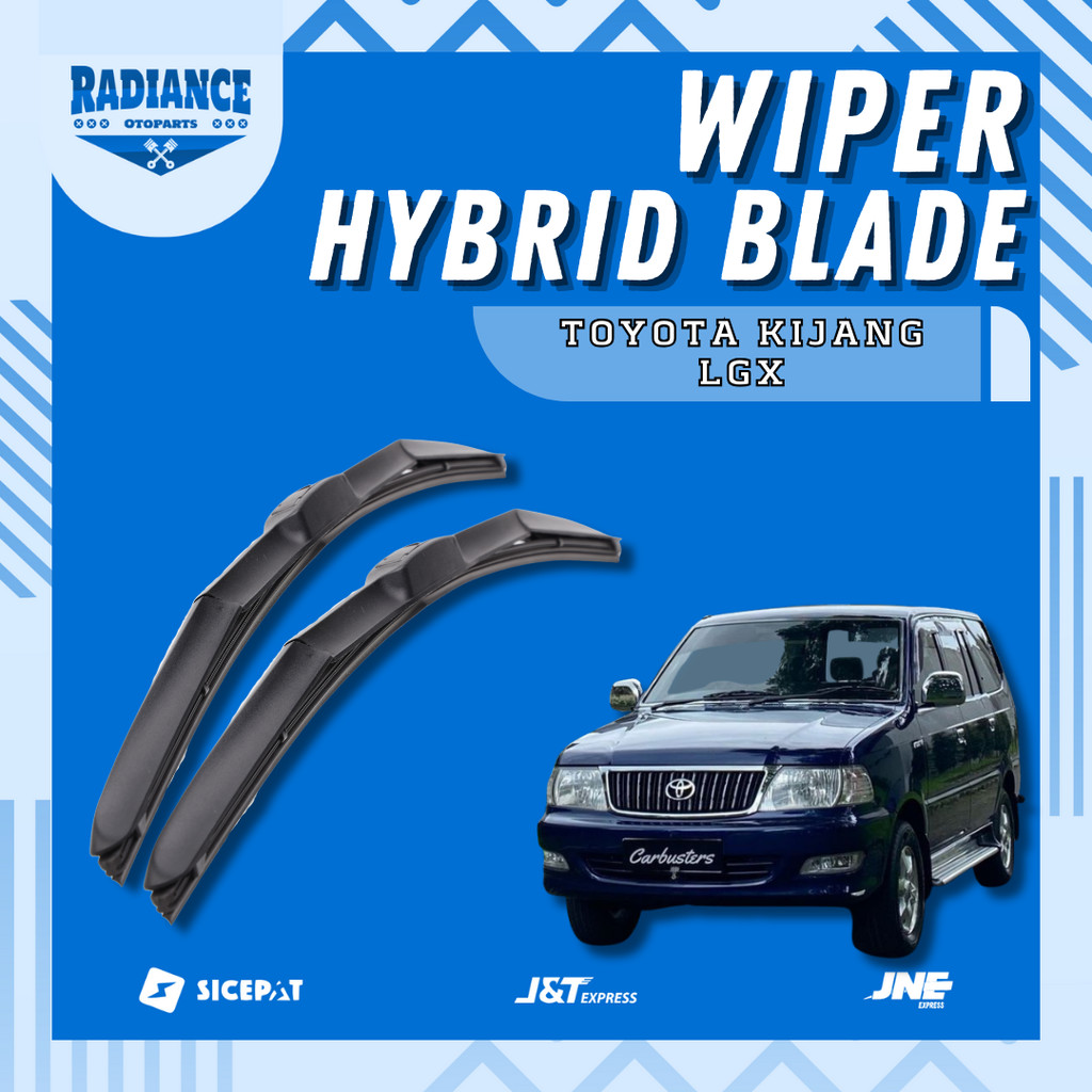 Wiper Mobil Hybrid Toyota Kijang LGX 1SET Wiper Blade Hybrid Kiri Kanan Alat Sapuan Kaca Mobil W301