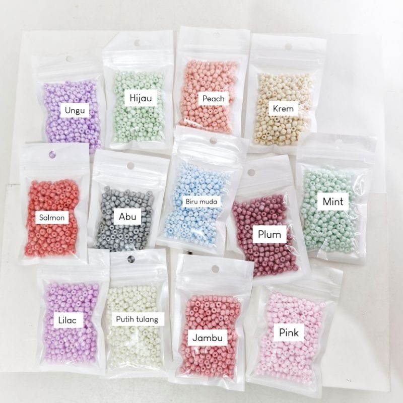 Manik Pasir Pastel Glosy 4mm