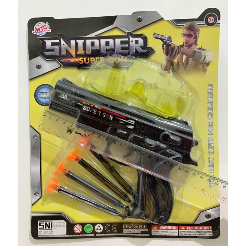 KKL Pistol Mainan Tembak HK Set plus Peluru dan Kacamata