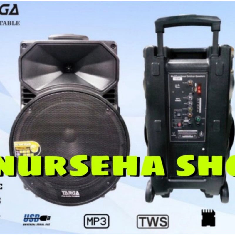 Speaker aktif portable wireless bluetooth 15 inch TARGA 15M