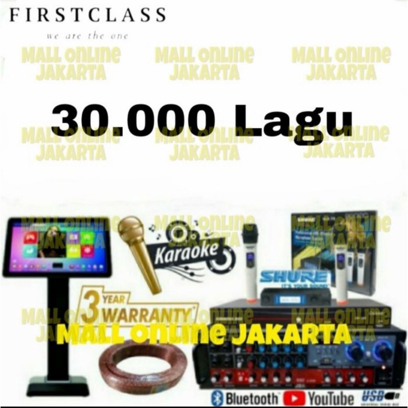 Paket Karaoke Full Set DVD Player layer karaoke touchscreen sound