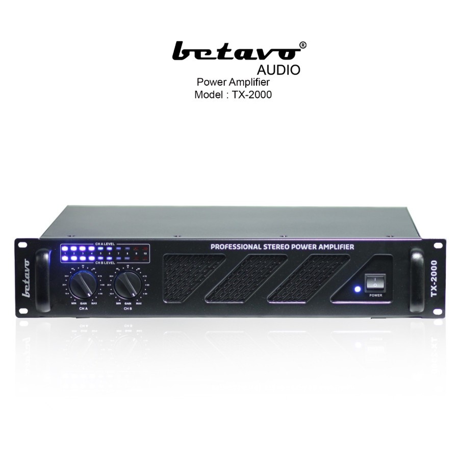 BETAVO AUDIO PROFESSIONAL POWER AMPLIFIER TX-2000