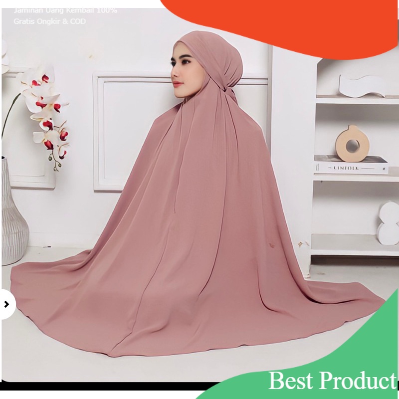 Terlaris Mukenah Lest/ Mukenah Dewasa / Mukenah Traveling Free Tas/ Top 1