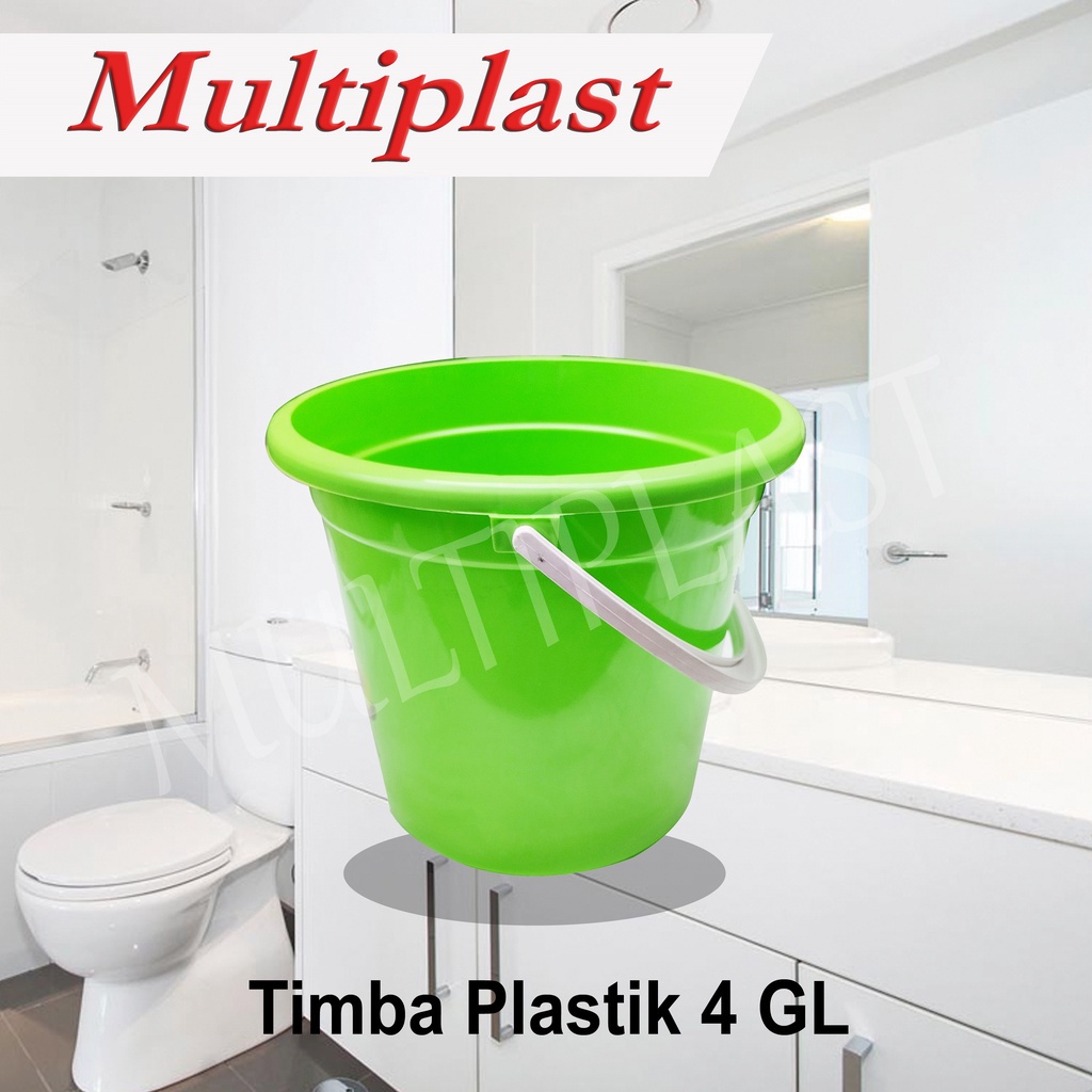 Timba Plastik 4 Galon tanpa tutup/ Ember Plastik 4 Galon MULTIPLAST