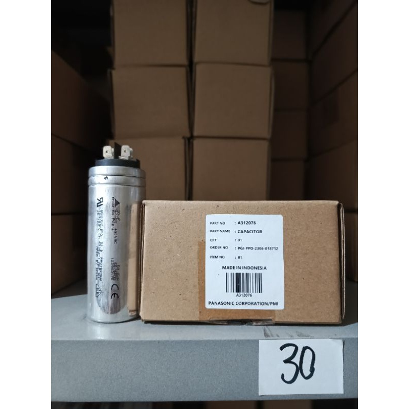 kapasitor ac panasonic 1pk 30uf original