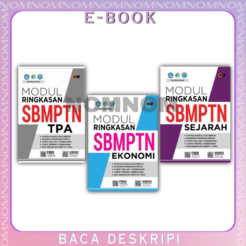 

[Indonesia] MODUL RINGKASAN SBMPTN; TPA, EKONOMI, SEJARAH