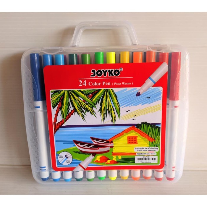

[Terbaru] Spidol JOYKO Color Pen CLP-05 24 Warna | Spidol Warna | Pena Warna