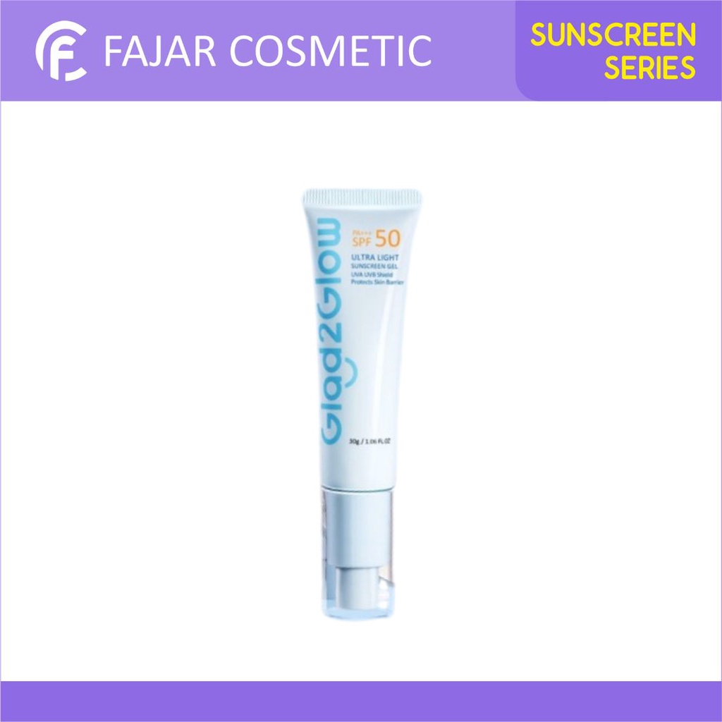 FAJARCOSMETIC - GLAD2GLOW SUNSCREEN SERUM ULTRA LIGHT SPF50 30GR