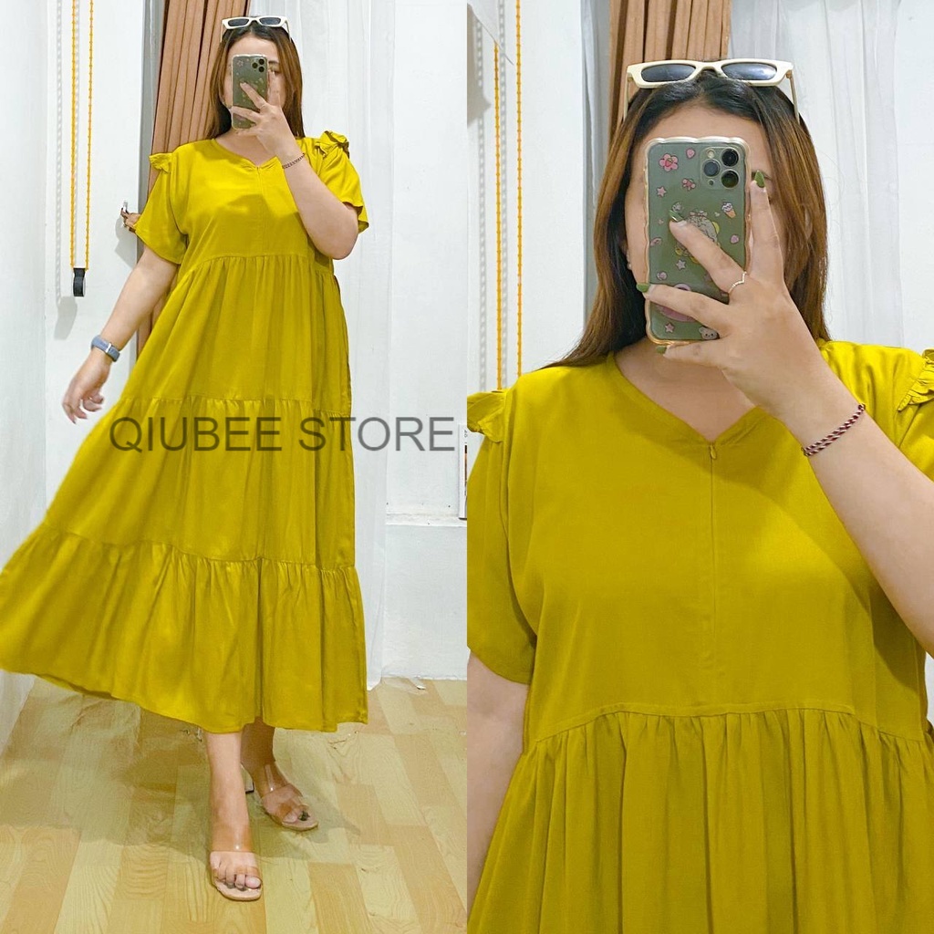 KEJORA DRESS POLOS/DASTER SUSUN RAYON/DASTER RAYON BUSUI/DASTER REMPEL SUSUN BY QIUBEE STORE