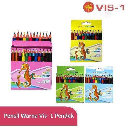 

Pensil Mewarnai / Pensil Warna Pendek 12 Warna VIS-1