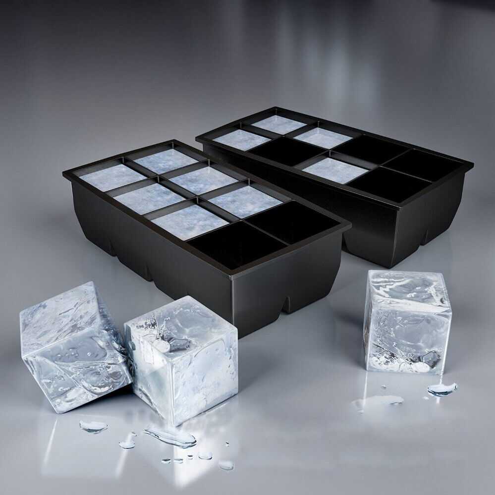 

[COD] Cetakan Es Batu Coklat Puding Kue Kotak Ice Cube Mold 8 Grid Silikon Food Grade